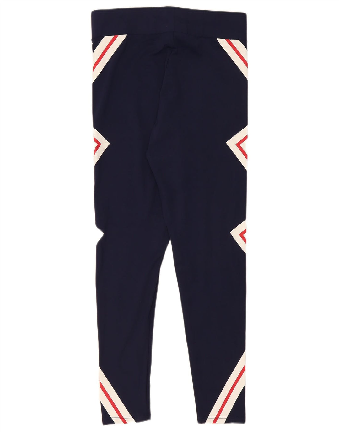 Fila Womens Graphic Leggings UK 14 Large Bleu Marine Géométrique Polyester