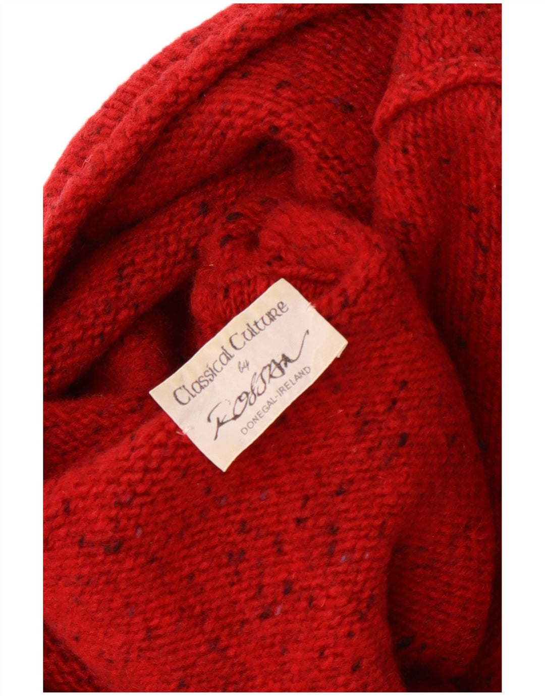 Rossan Pull col roulé pour femme UK 14 Large Rouge Moucheté