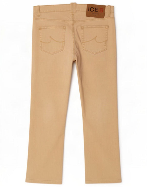 Iceberg Womens Straight Jeans W32 L29 Beige Cotton