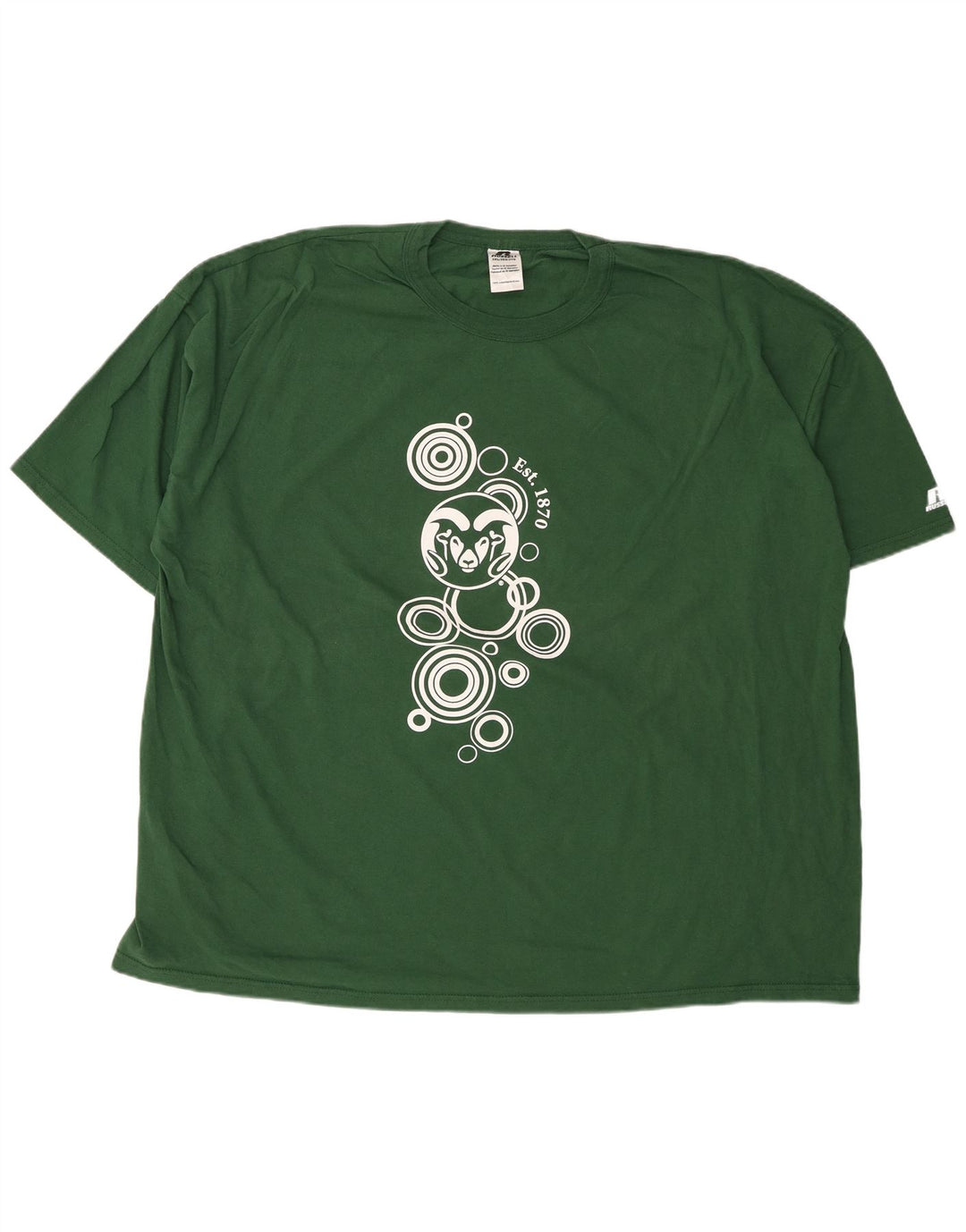 RUSSELL ATHLETIC T-Shirt Graphique Homme Haut 3XL Vert