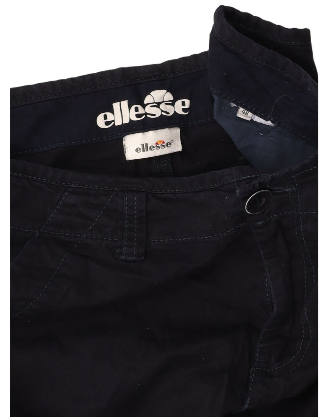 ELLESSE Short Chino Homme IT 46 Small W29 Bleu Marine
