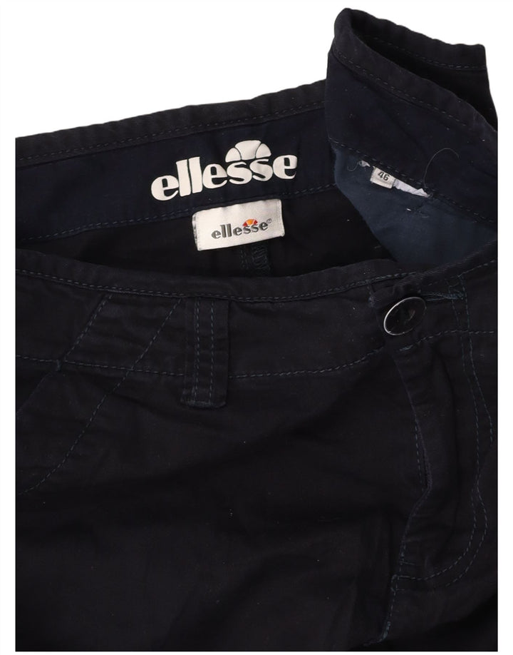 ELLESSE Short Chino Homme IT 46 Small W29 Bleu Marine