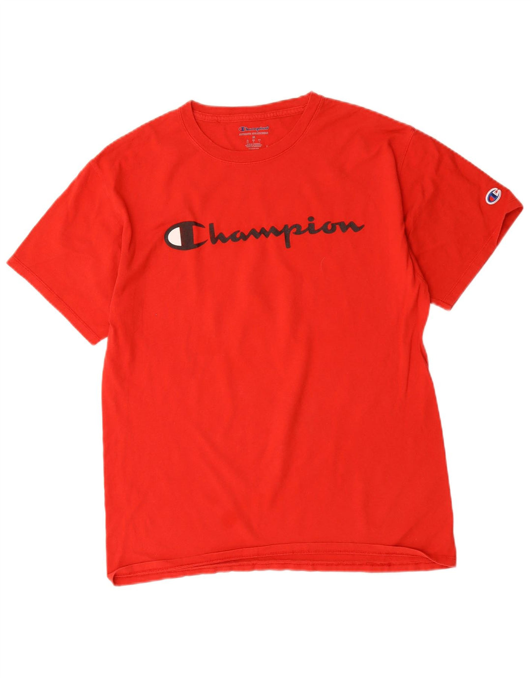 Champion T-Shirt Graphique Homme Rouge Moyen Coton