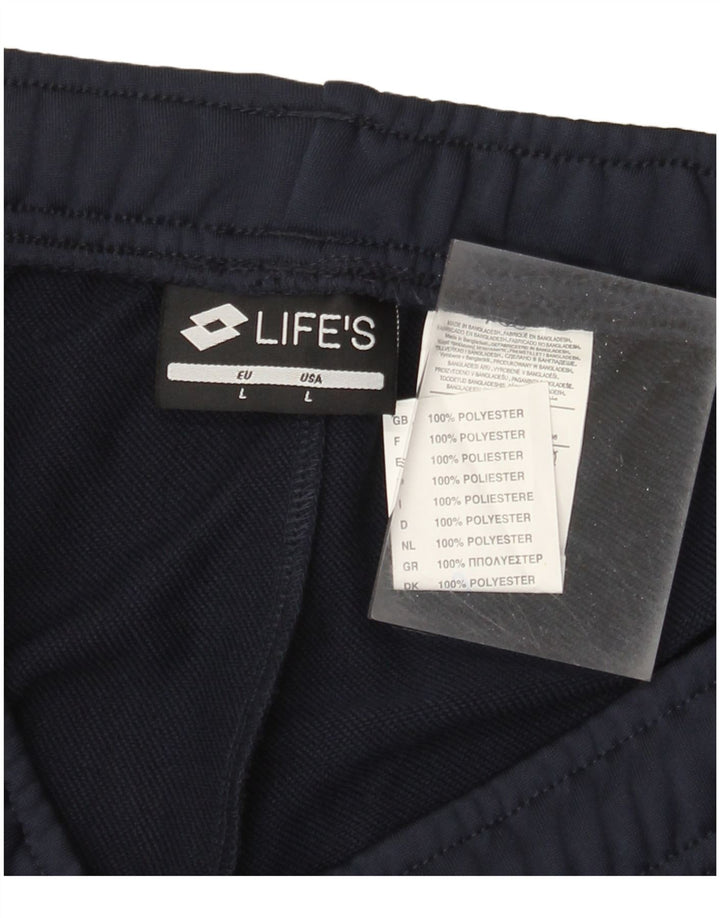 Lotto Pantalon De Survêtement Femme Joggers Large Bleu Marine Polyester