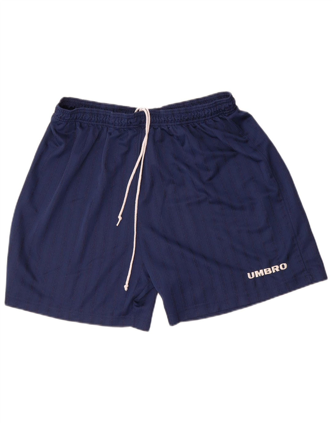 Umbro Short de sport homme XL bleu marine à fines rayures en polyester