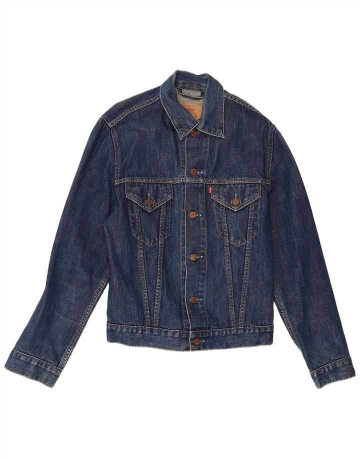 Levi's Veste en Jean Homme UK 38 Bleu Marine Moyen Coton