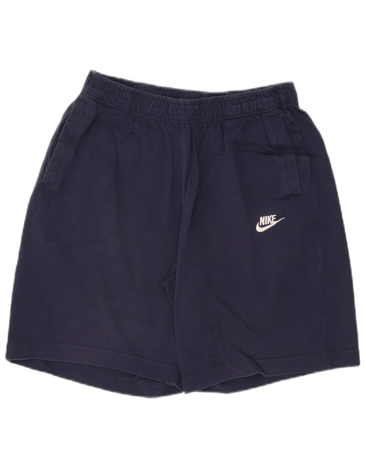 Nike Short de sport pour homme en coton bleu marine Taille L