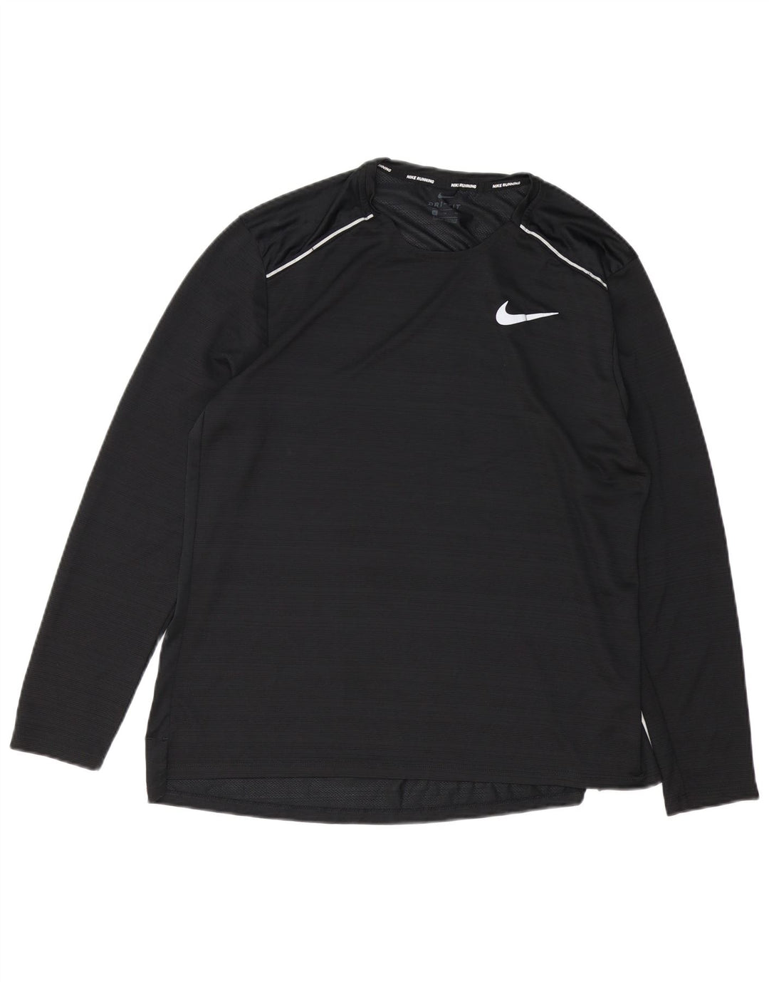 Nike Haut Dri Fit à manches longues pour homme XL Noir Polyester