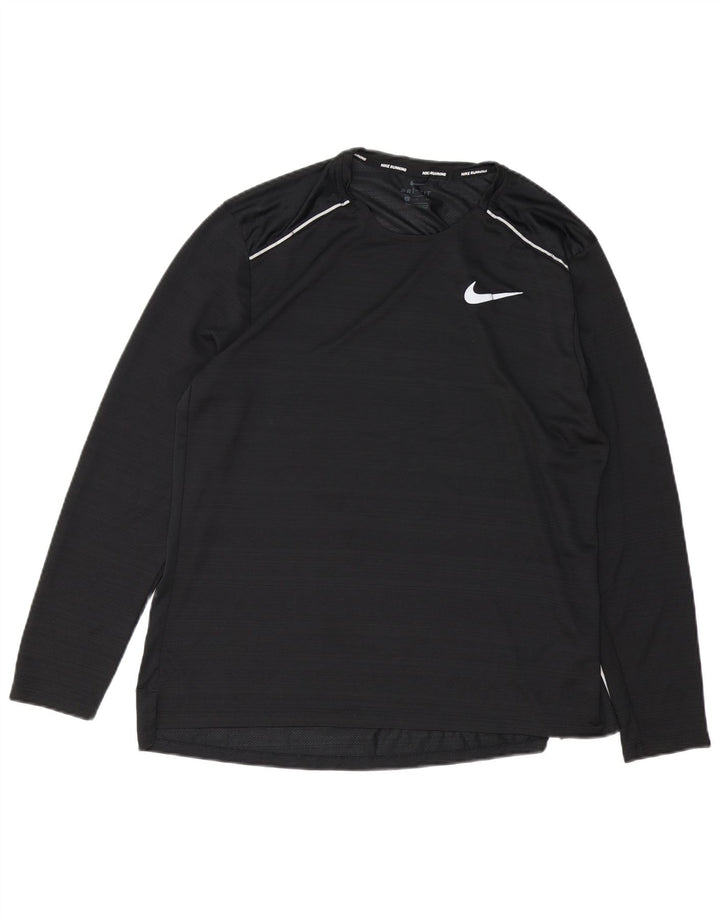 Nike Haut Dri Fit à manches longues pour homme XL Noir Polyester