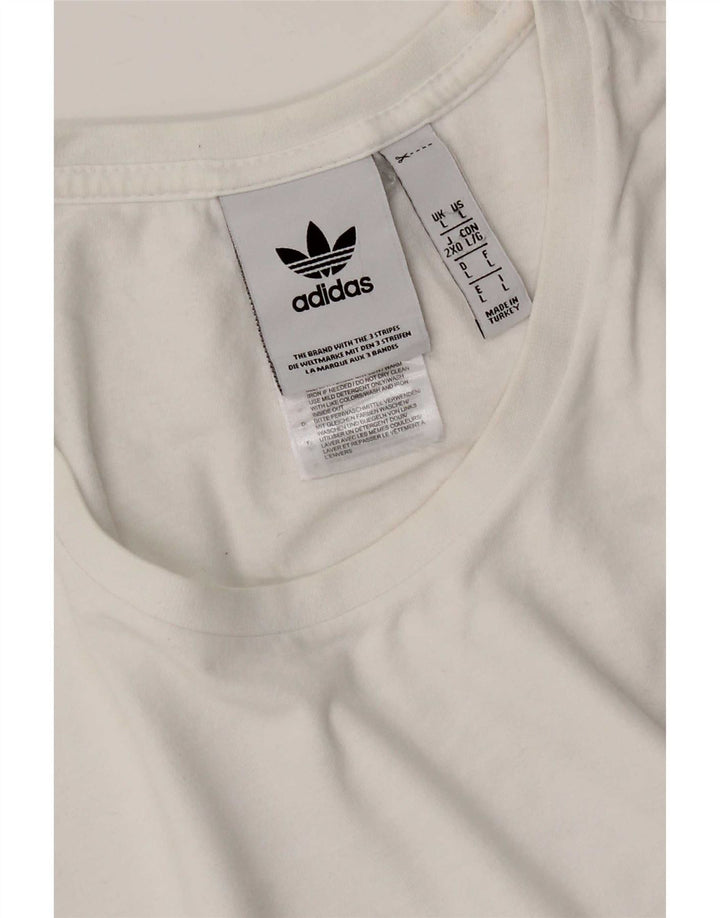 Adidas T-Shirt Homme Haut Grand Coton Blanc