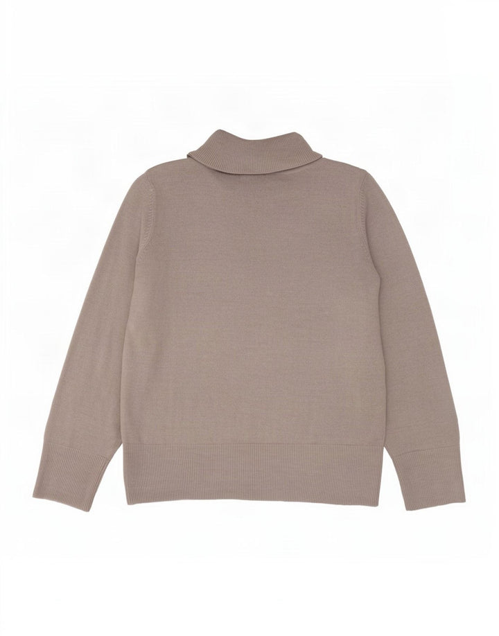 Marks & Spencer Pull col roulé pour femme Gris moyen UK 12