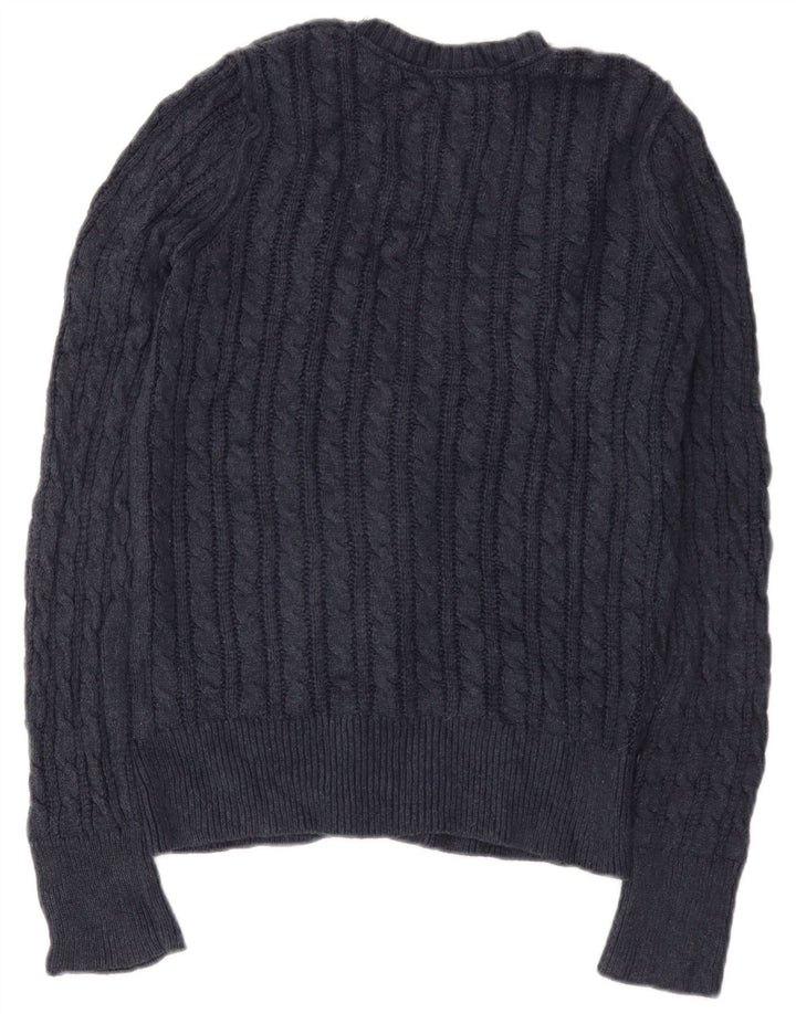 Eddie Bauer Cardigan pour femme en coton bleu marine moyen UK 12