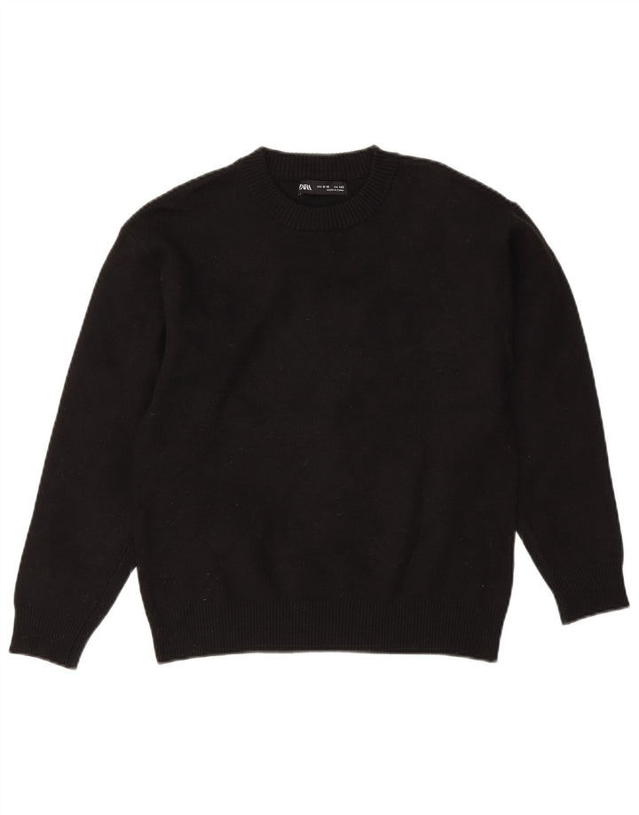 Zara Pull ras du cou pour garçon 9-10 ans Noir