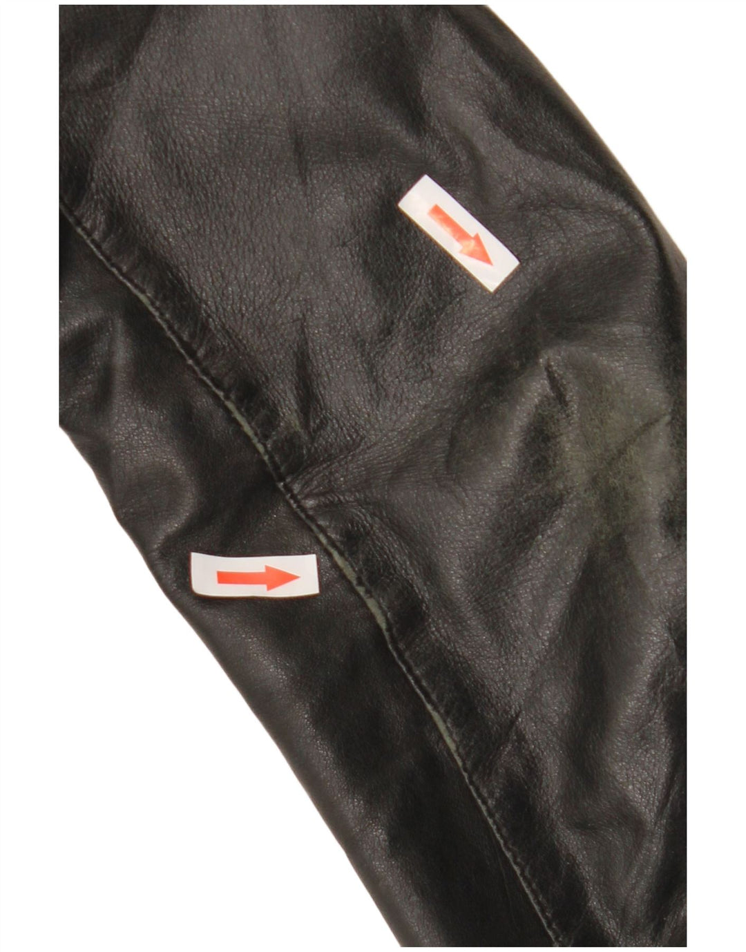 Sasch Veste en cuir courte pour femme UK 14 Noir moyen