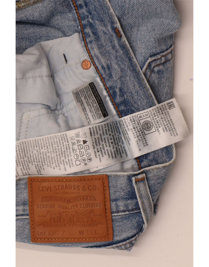 LEVI'S Jean Droit 551 Homme W33 L27 Bleu Coton