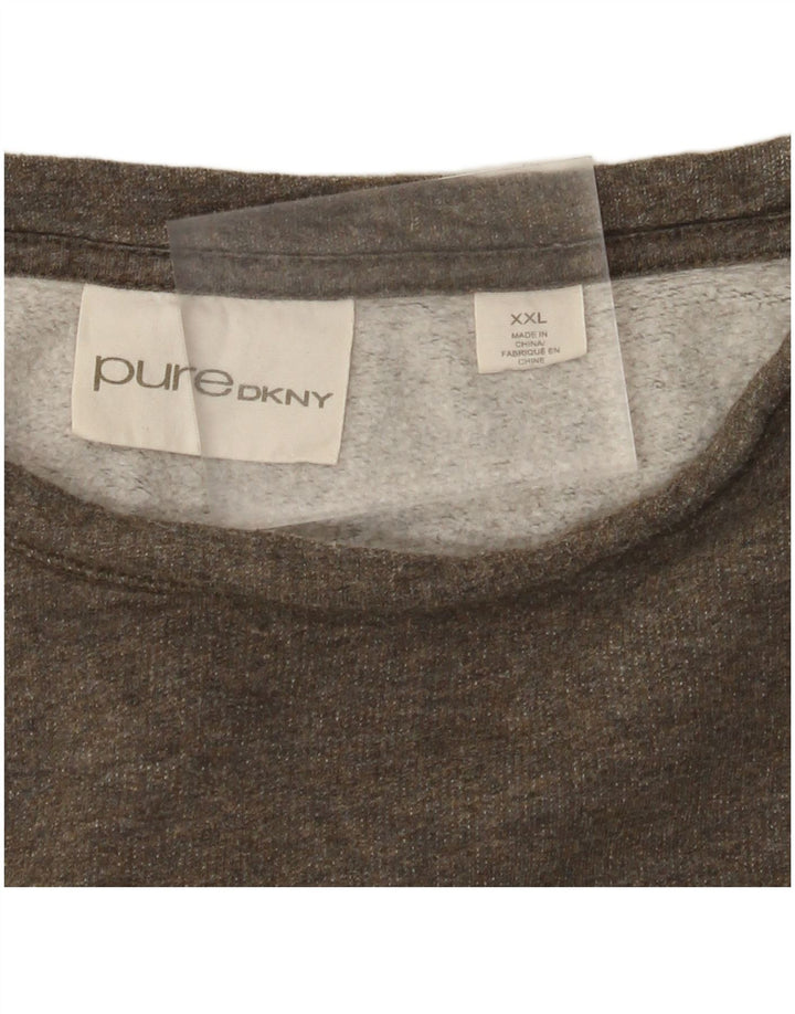 DKNY Womens Sweatshirt Jumper UK 20 2XL Grey Cotton