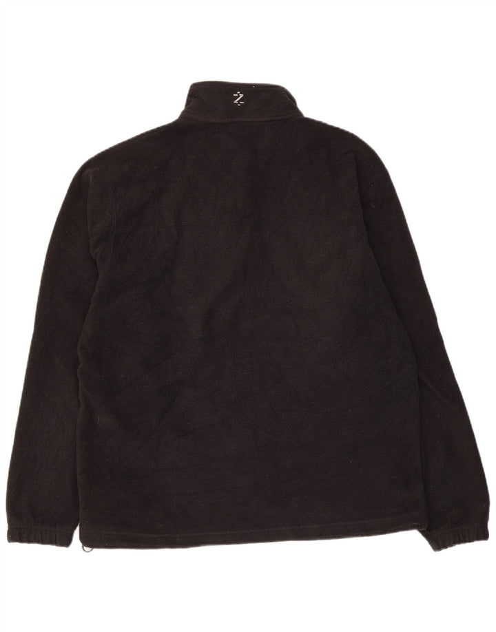 Izod Pull Polaire Graphique Col Zippé Homme Noir Moyen Polyester
