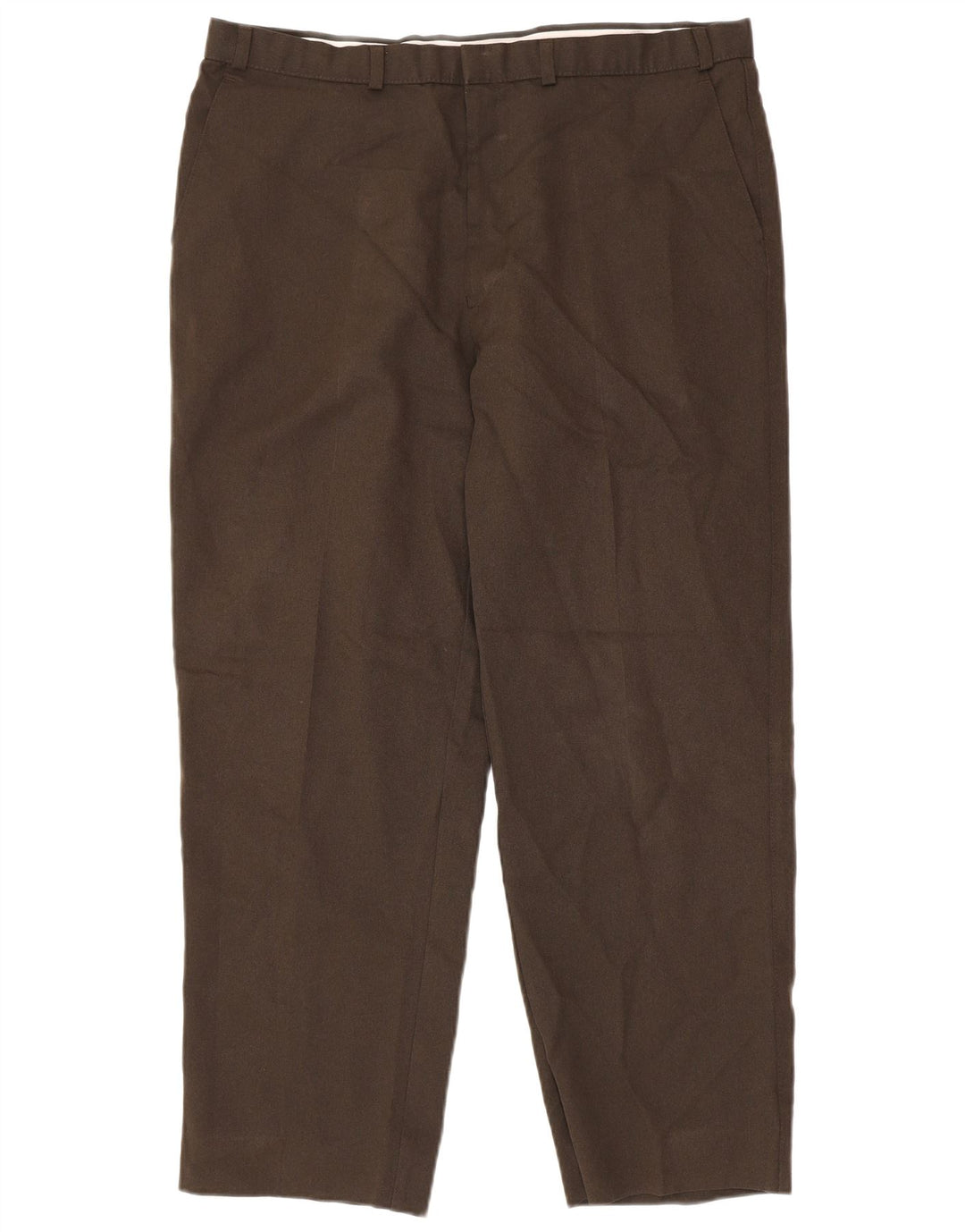 Marks & Spencer Pantalon décontracté fuselé pour homme W38 L31 Marron Polyester