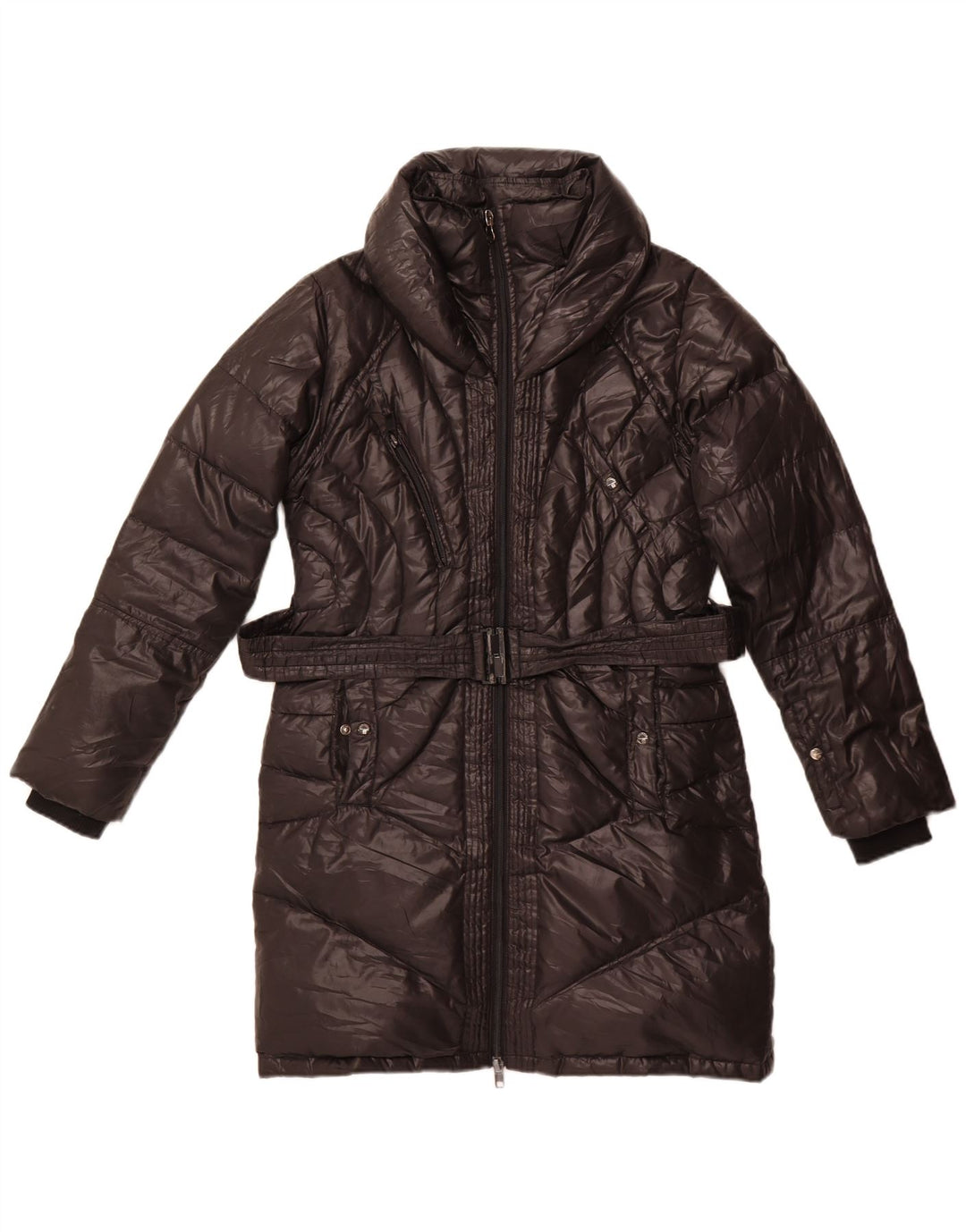 Bomboogie Manteau rembourré pour femme UK 16 Large Noir Polyester