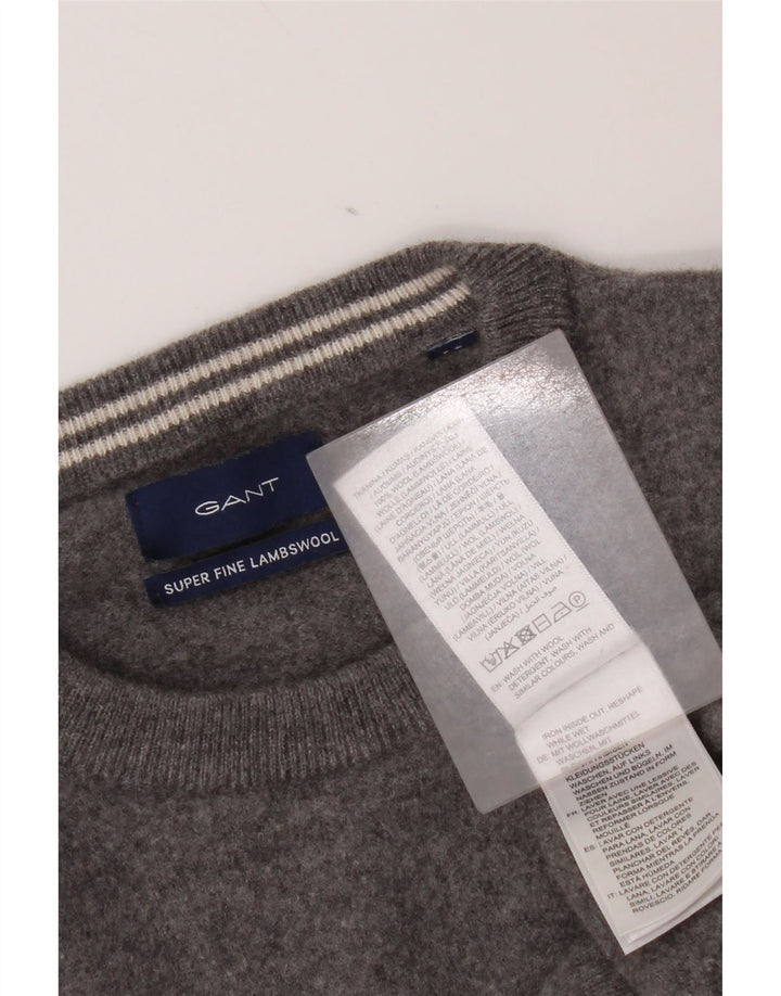 Gant Pull ras du cou pour femme UK 14 Laine gris moyen