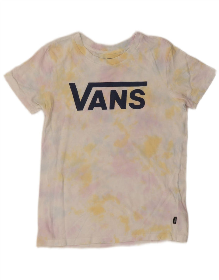 VANS T-shirt graphique pour femme UK 6 XS Multicolore Tie Dye Coton