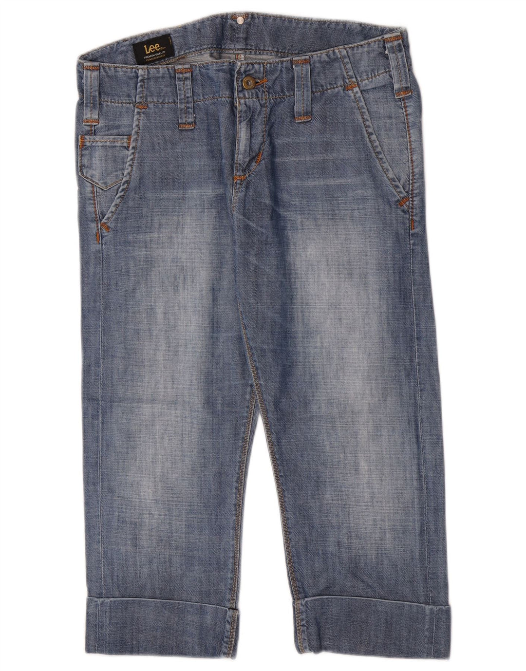 Lee Jean Capri Key West Femme W29 L21 Bleu Coton