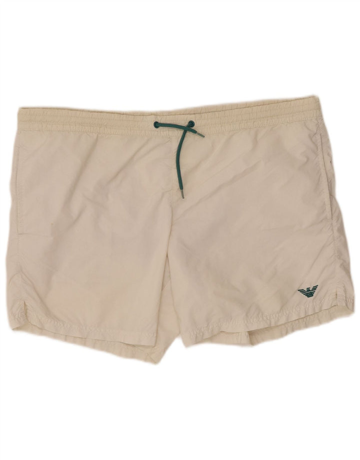 Short de bain Emporio Armani Homme IT 48 Medium Blanc Polyamide