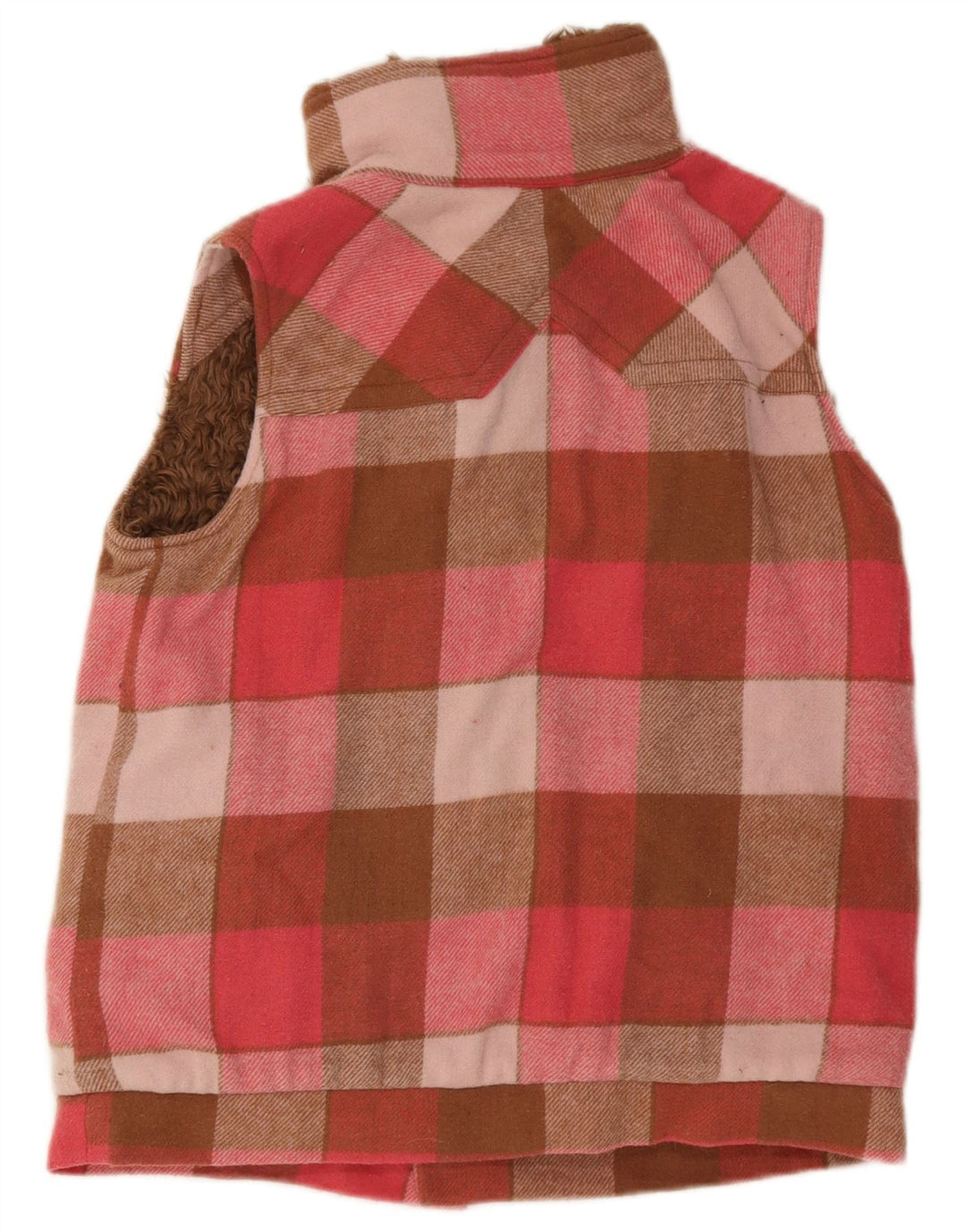 Animal Gilet réversible pour femme UK 44 Medium Pink Check