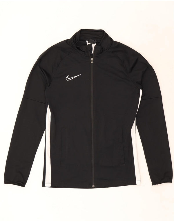 Nike Hommes Dri Fit Survêtement Top Veste Petit Noir Colorblock Polyester