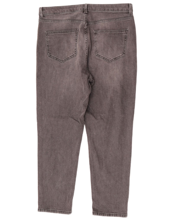 Marks & Spencer Jean droit pour femme UK 14 Large W32 L26 Coton noir