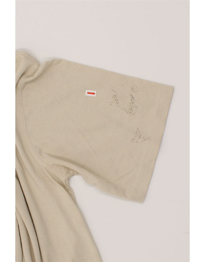 OASIS Mens Polo Shirt XL Beige Cotton Vintage Oasis and Second-Hand Oasis from Messina Hembry 