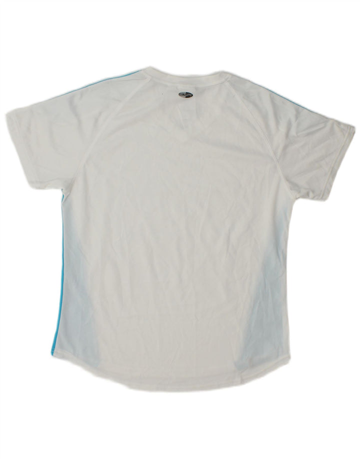 ADIDAS T-shirt Clima 365 pour femme UK 16 Large Blanc Colorblock