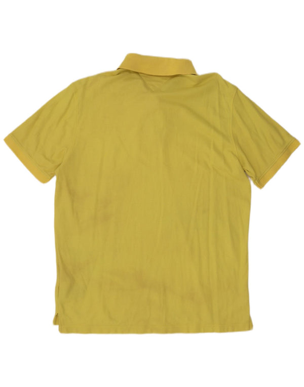 Tommy Hilfiger Polo coupe slim pour homme 2XL Jaune Coton