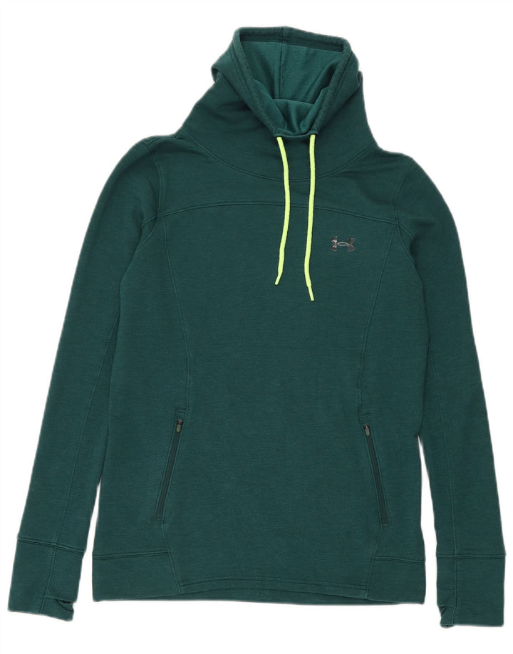 Under Armour Sweat-shirt à col roulé pour femme UK 10 Petit Vert