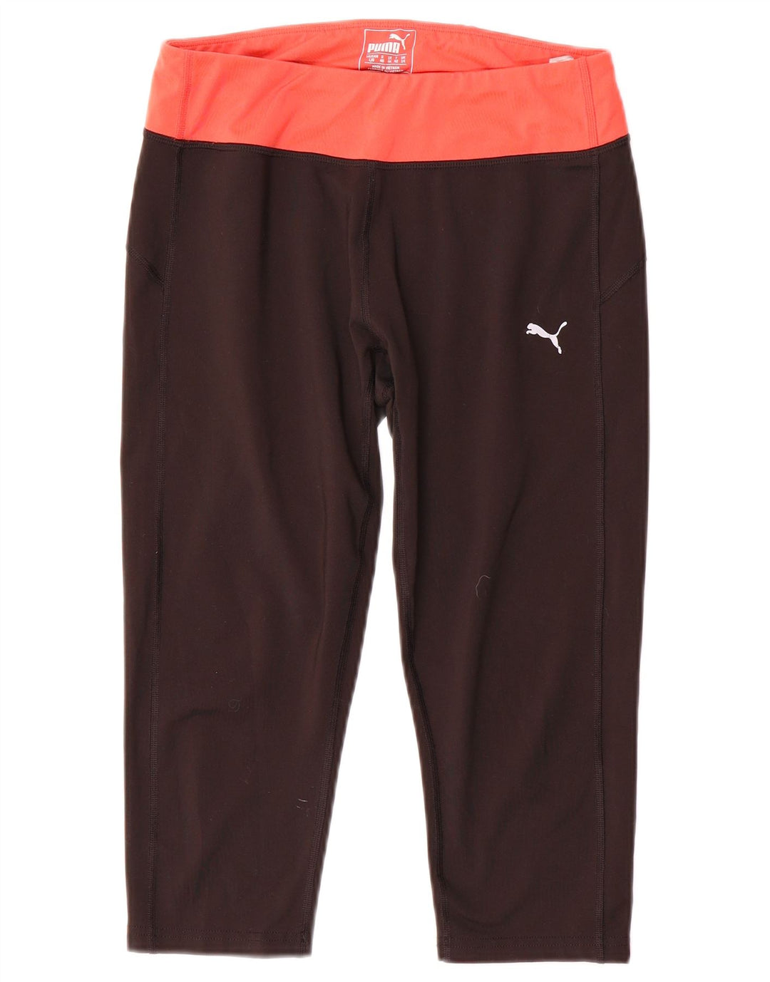 Puma Legging Capri Femme UK 44 Polyester Colorblock Noir Moyen