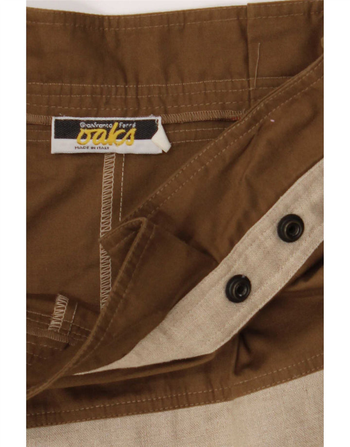 Gianfranco Ferre Short décontracté pour femme W28 Beige moyen Colourblock