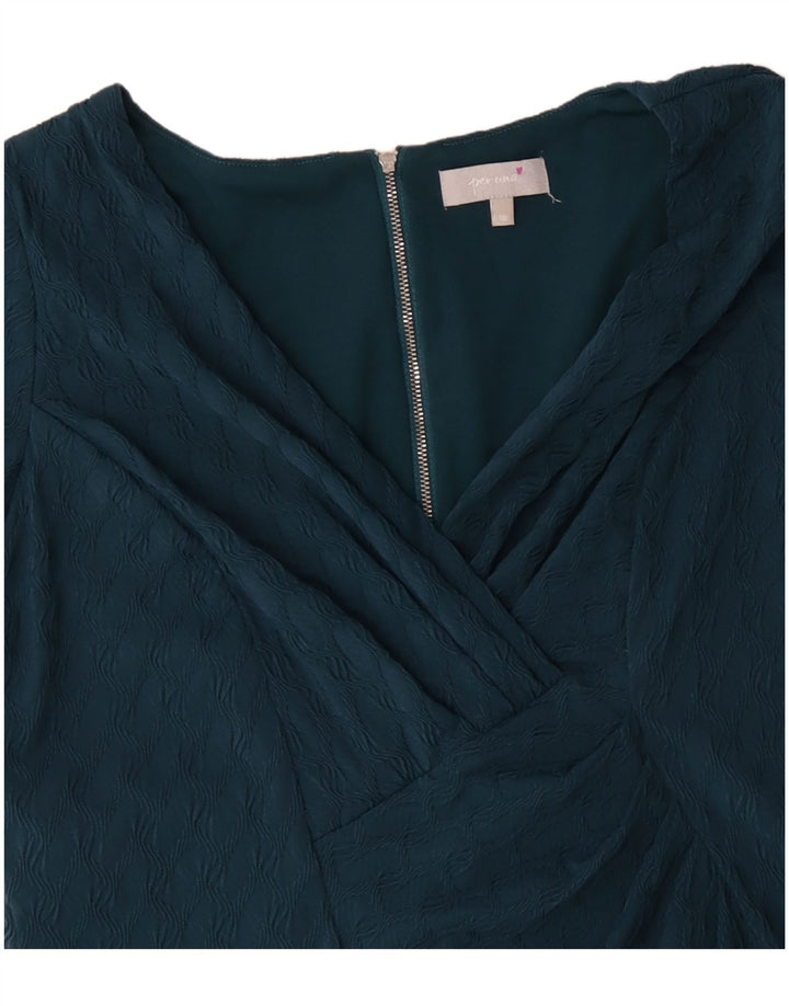 PER UNA Robe fourreau pour femme UK 18 XL Bleu Polyester