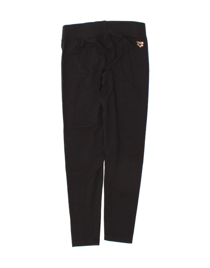 ARENA Womens Graphic Leggings UK 8 Small  Black Cotton Vintage Arena and Second-Hand Arena from Messina Hembry 