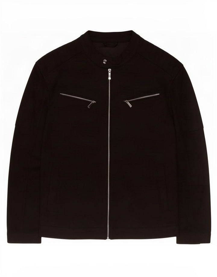 Zara Veste utilitaire pour homme UK 42 XL Noir Polyester