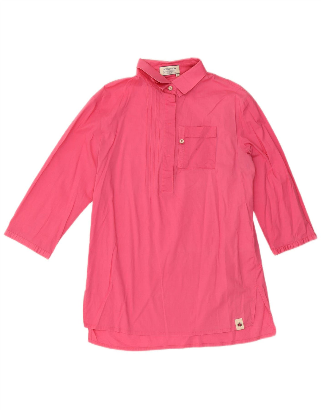 Jeckerson Chemise pull à manches 3/4 pour femme UK 10 Petit coton rose
