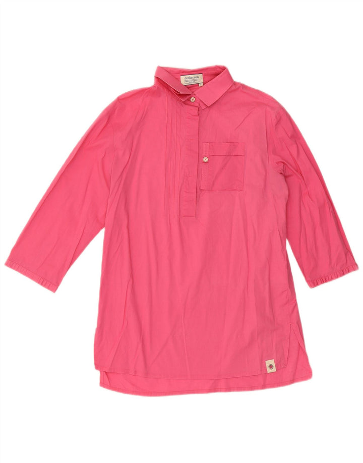 Jeckerson Chemise pull à manches 3/4 pour femme UK 10 Petit coton rose