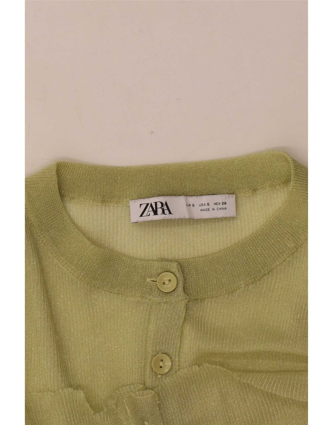 Zara Cardigan surdimensionné pour femme UK 10 Petit Vert