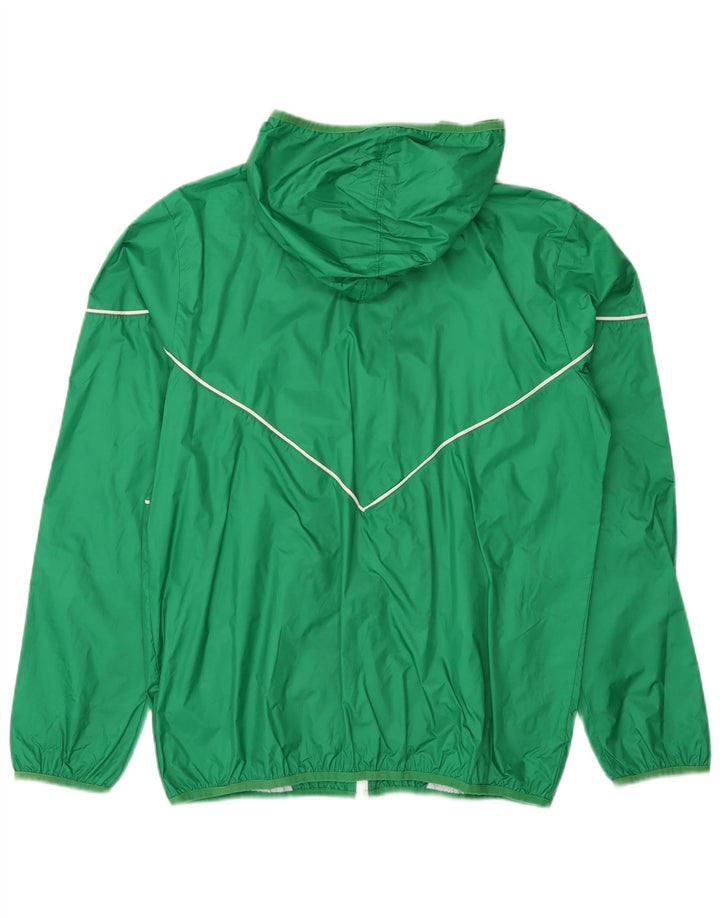 Adidas Veste de pluie à capuche pour homme UK 38 Nylon vert moyen