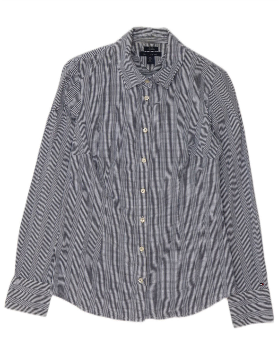 Tommy Hilfiger Chemise Femme UK 14 Coton Bleu Moyen à Carreaux
