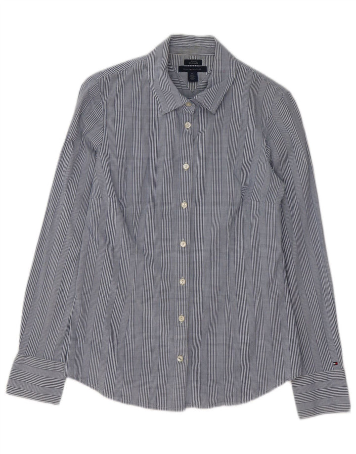 Tommy Hilfiger Chemise Femme UK 14 Coton Bleu Moyen à Carreaux