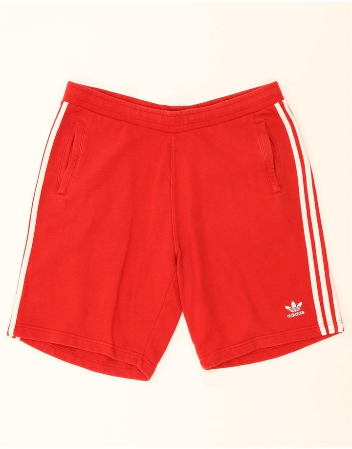 Adidas Short de sport pour homme Grand coton rouge