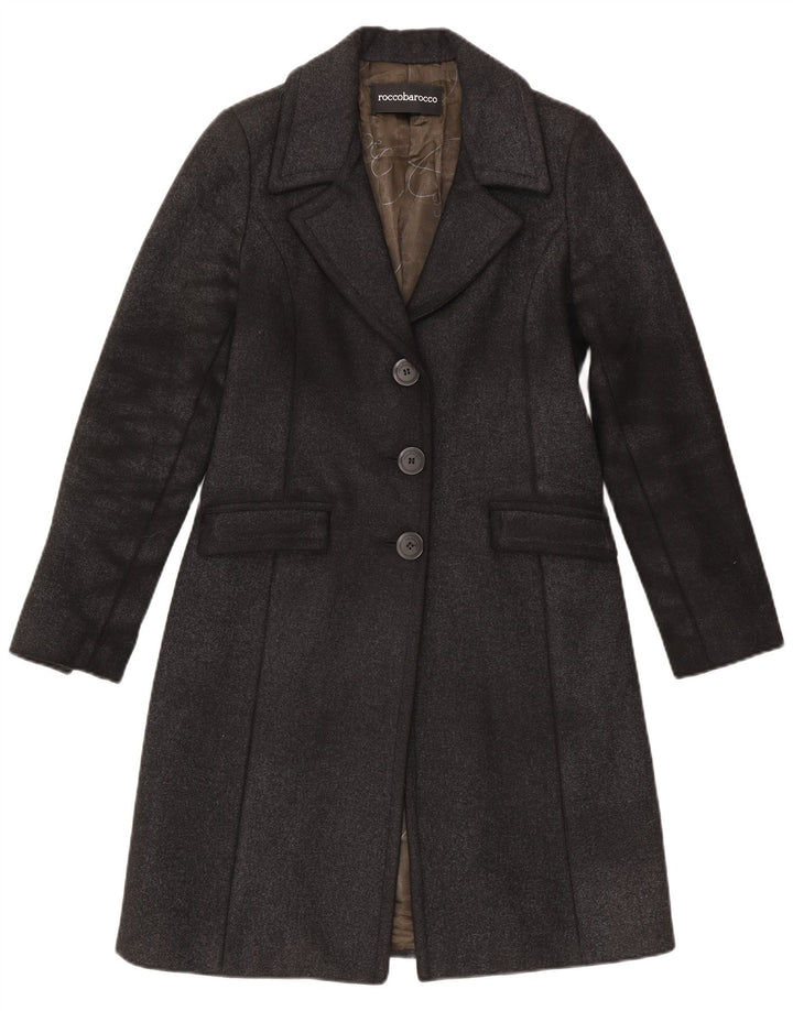 Roccobarocco Pardessus pour femme US 8 Gris moyen