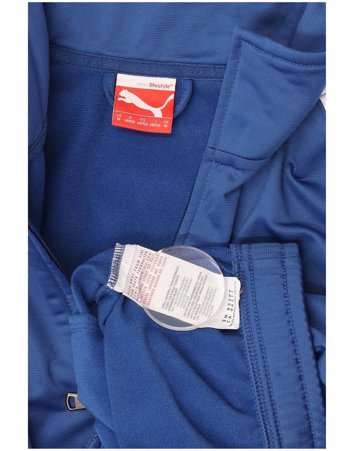 Puma Veste de Survêtement Homme Bleu Moyen Polyester Colorblock
