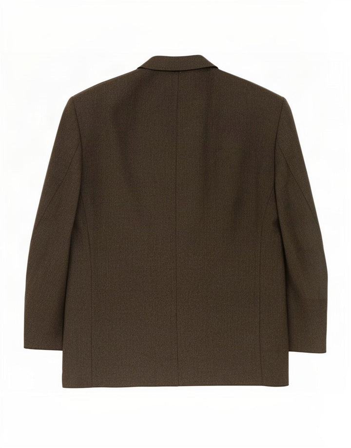 Marks & Spencer Veste blazer double boutonnage pour homme Taille 46 XL Marron