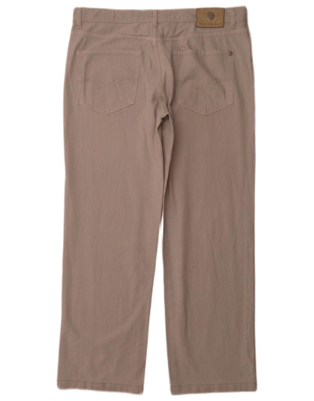 TRUSSARDI Pantalon décontracté droit W38 L29 Beige